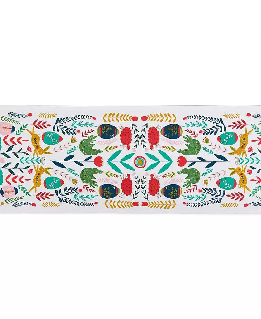 Design Imports Easter Folk Garden Embellished Table Runner, 14 x 72" 2