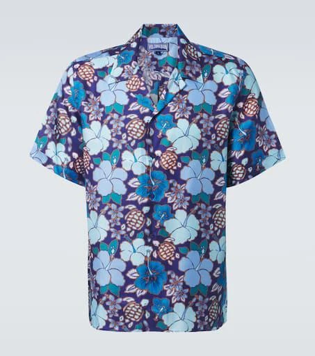 Vilebrequin Charli floral silk bowling shirt 1