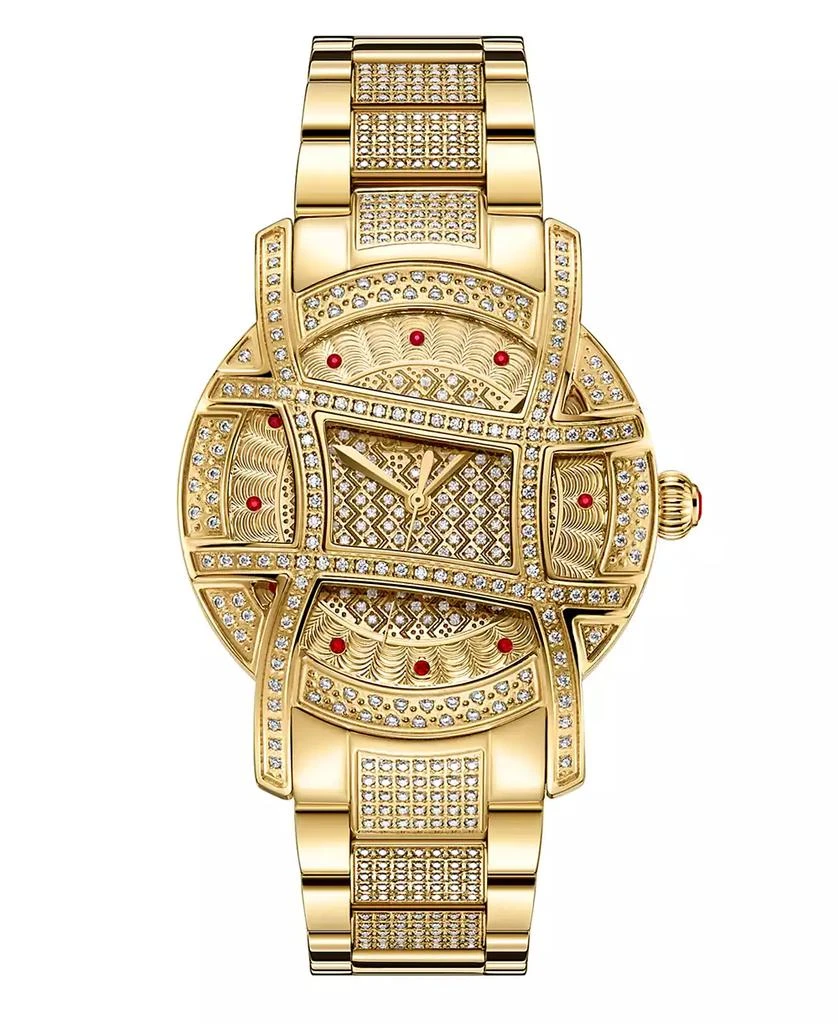 Jbw Women's Olympia Platinum Series Diamond (2 1/2 ct. t.w.) 18K Gold-Plated Stainless Steel Watch, 38Mm 1