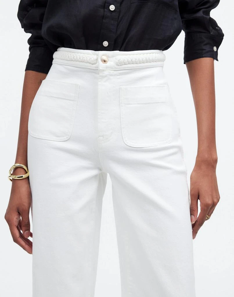 Madewell Madewell x Lisa Says Gah! The Perfect Vintage Wide-Leg Crop Jean in Eyelet White 5