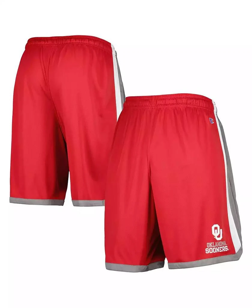 CHAMPION Men's Crimson Oklahoma Sooners Basketball Shorts 1