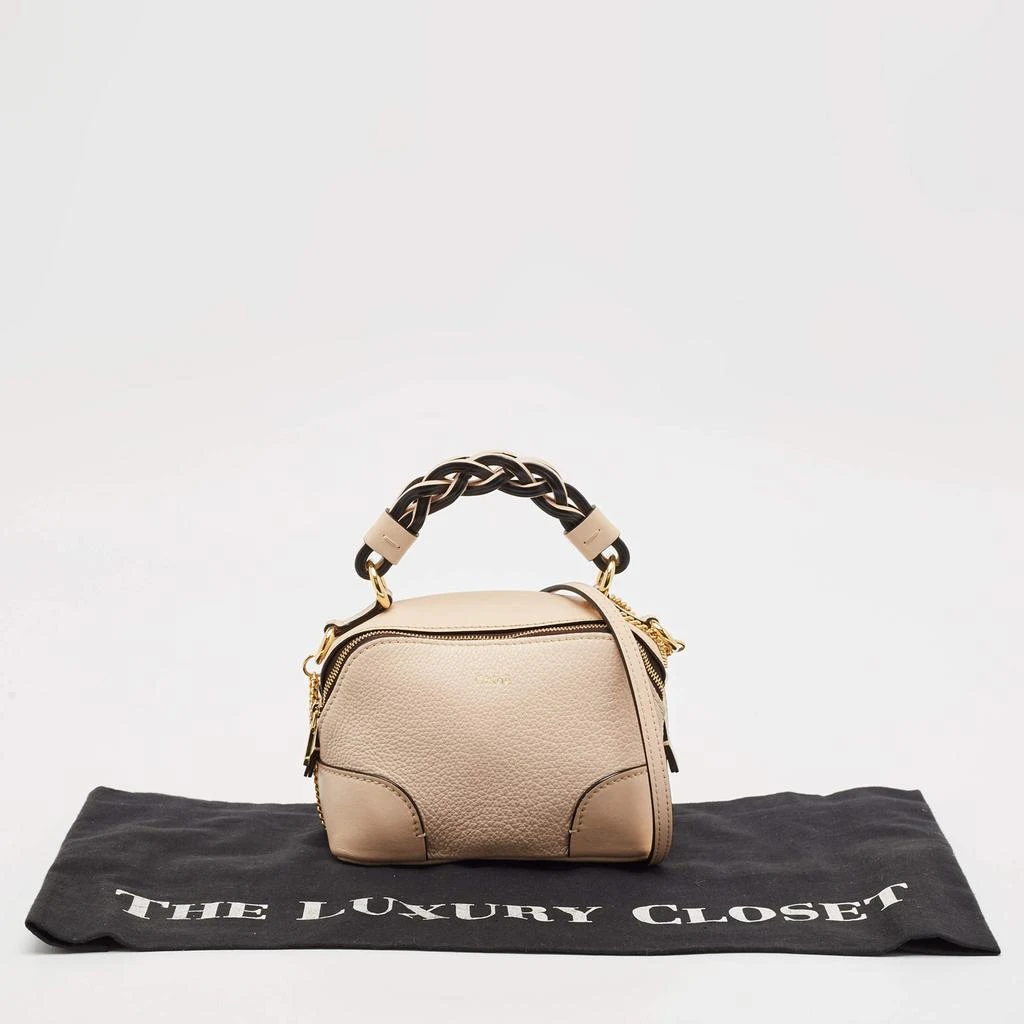 Chloé Chloe Beige Leather Mini Daria Chain Bag 11