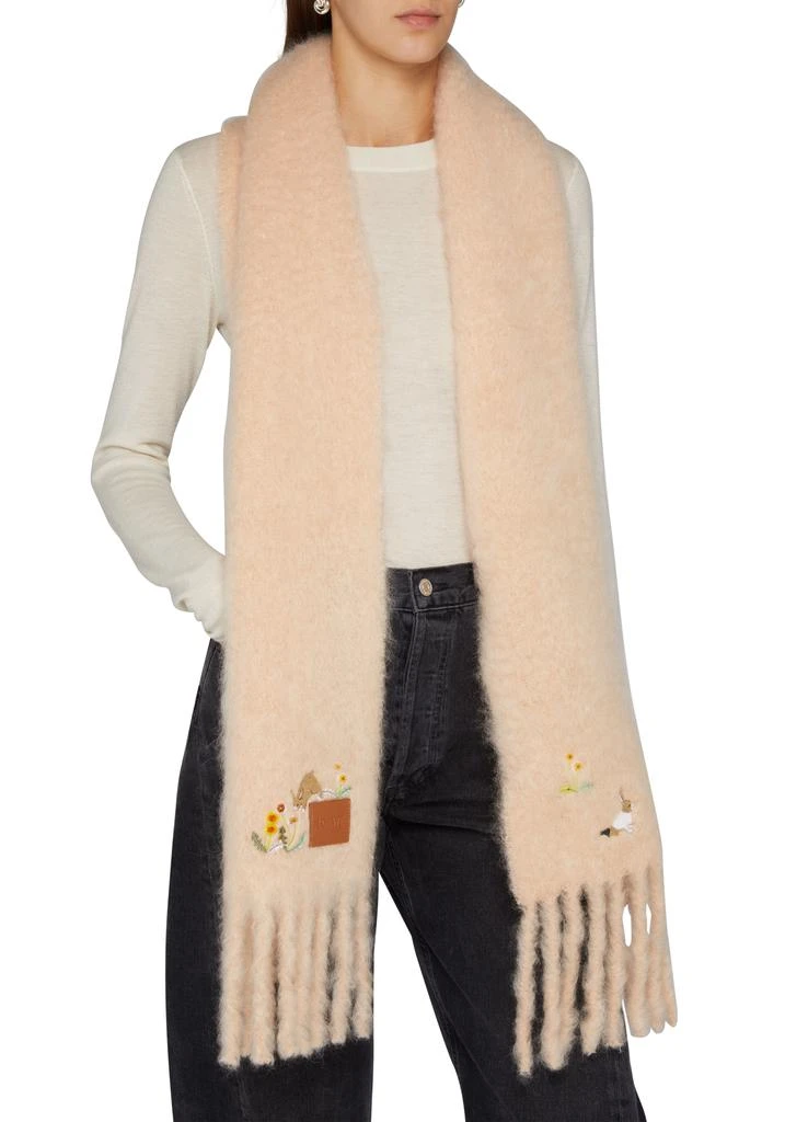 Loewe x Suna Fujita - Bunny mohair and wool scarf 5