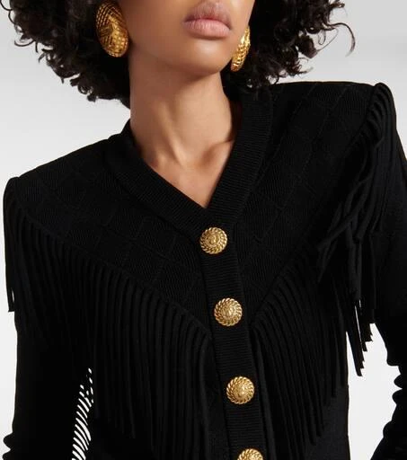 Balmain Fringed cardigan 5