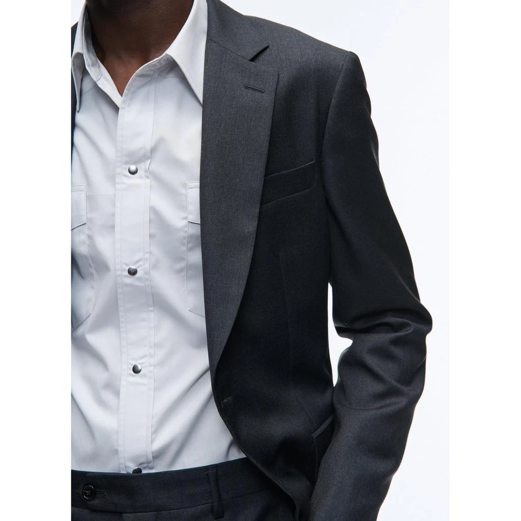 预计3周后发货 Fursac Fursac - Costume 2 Pièces Toile Grise Anthracite Unie - Anthracite 2