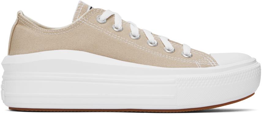 Converse Beige Chuck Taylor All Star Move Sneakers US 6 IT 36 Women s Sneakers BeyondStyle