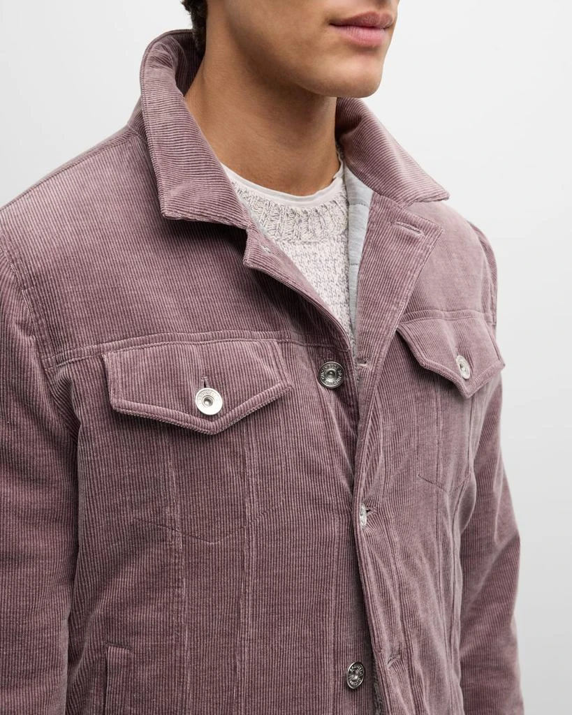 Brunello Cucinelli Men's Corduroy Trucker Jacket 6