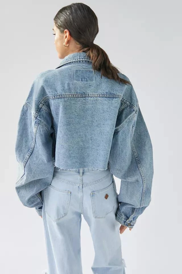 Urban Renewal Urban Renewal Remade Cropped Frayed Denim Jacket 3