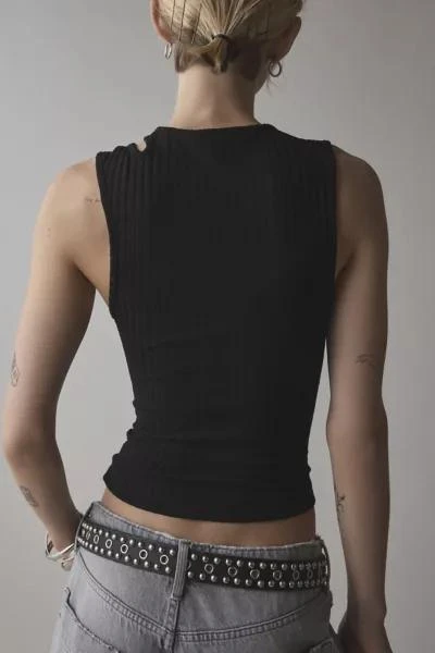 Urban Outfitters UO Cleo Asymmetrical Cutout Cropped Tank Top 2