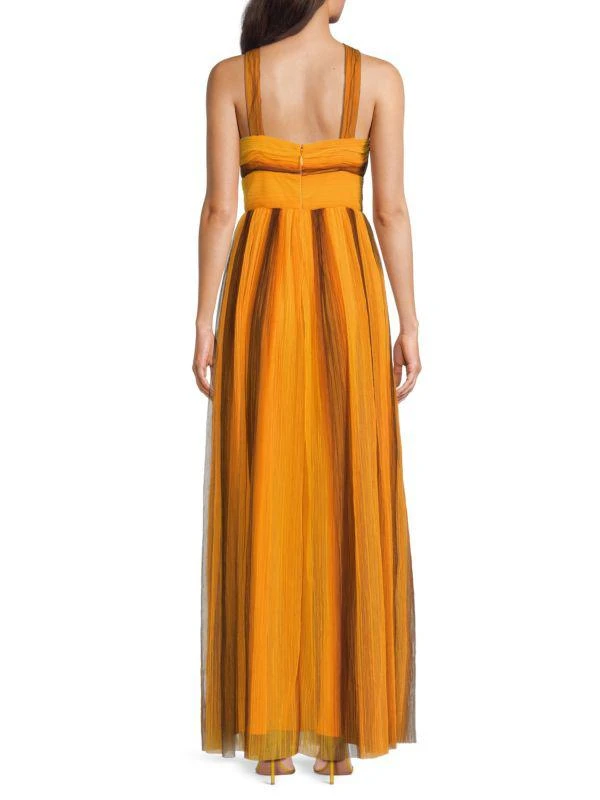 BCBG Halter Striped Maxi Dress 2