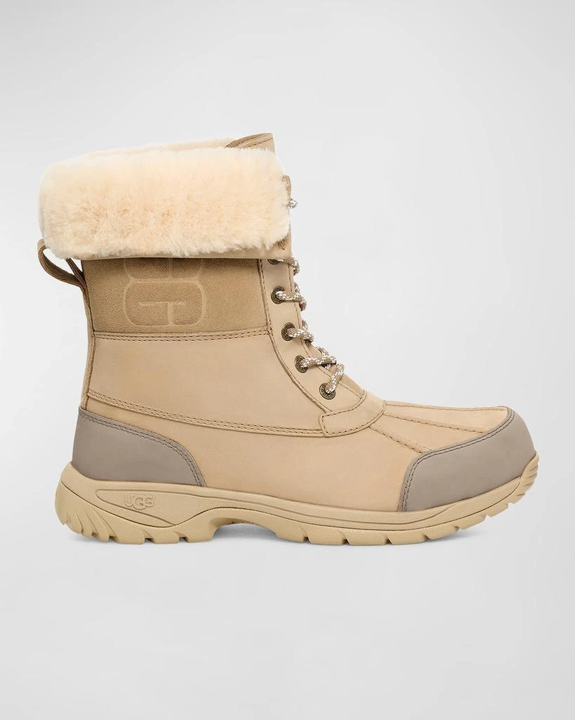 UGG Men's Butte Logo Waterproof Leather Snow Boots 1