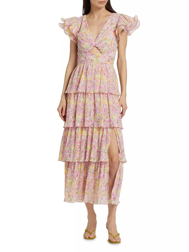 ASTR Emporia Floral Chiffon Maxi Dress 3