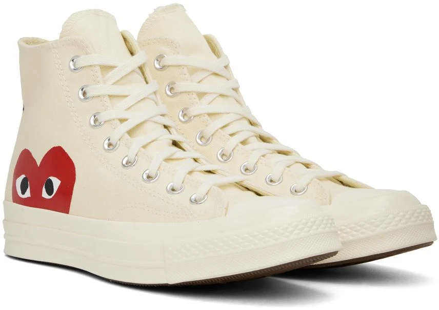 COMME des GARÇONS PLAY Off-White Converse Edition Chuck 70 High Top Sneakers 4