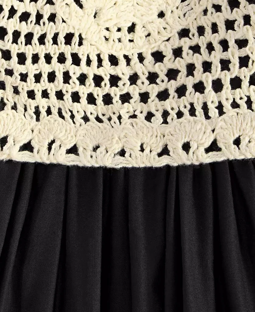On 34th Women's Cotton Voile Crochet-Bodice Dress, Exclusively at Macy's 3