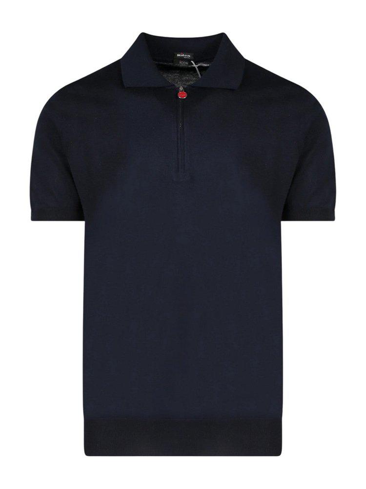 Kiton Kiton Knitted Zipped Polo Shirt