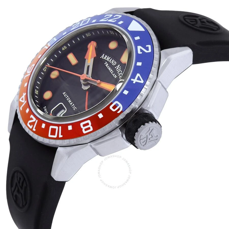 Armand Nicolet JSH GMT Automatic Black Dial Men's Watch A487RGN-NO-GG2710N 2