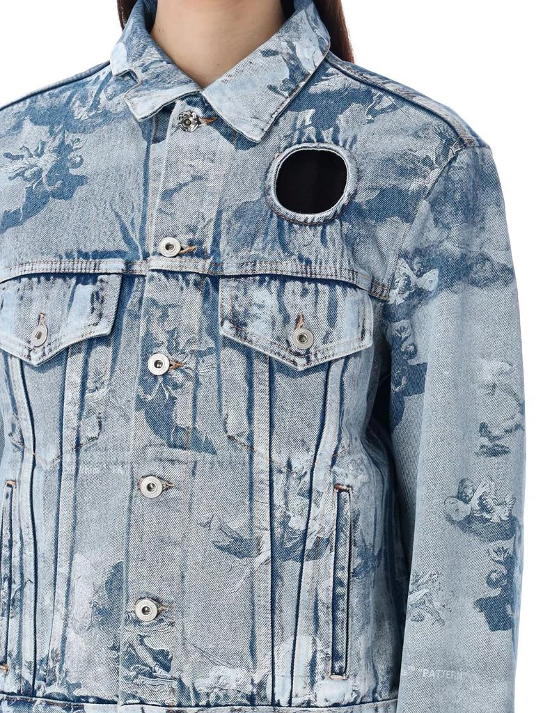 Off-White Off-White Cut-Out Long-Sleeved Denim Jacket 5