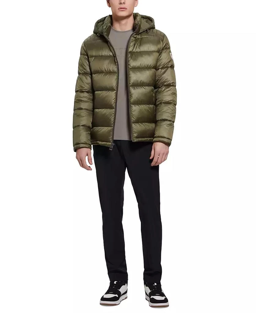 GUESS Men's Adam Puffer Jacket with Removable Hood 6