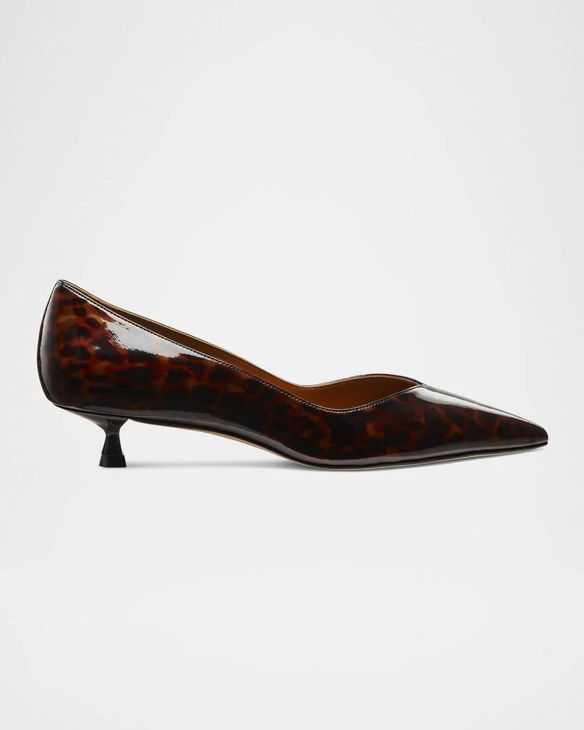 Stuart Weitzman Eva Tortoiseshell Kitten-Heel Pumps 1