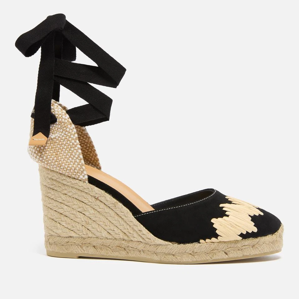 CASTAÑER CASTAÑER WOMEN'S CANDE SUEDE ESPADRILLES WEDGE SANDALS 1