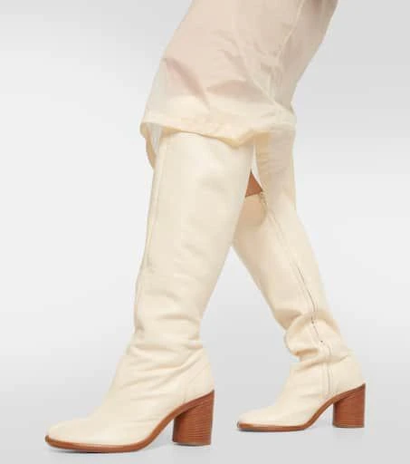 MAISON MARGIELA Tabi leather knee-high boots 4