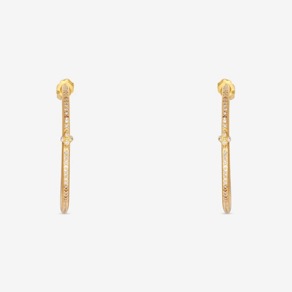 Armenta Armenta Sueno 18K Yellow Gold Crivelli Diamond Hoop Earrings 12448 2
