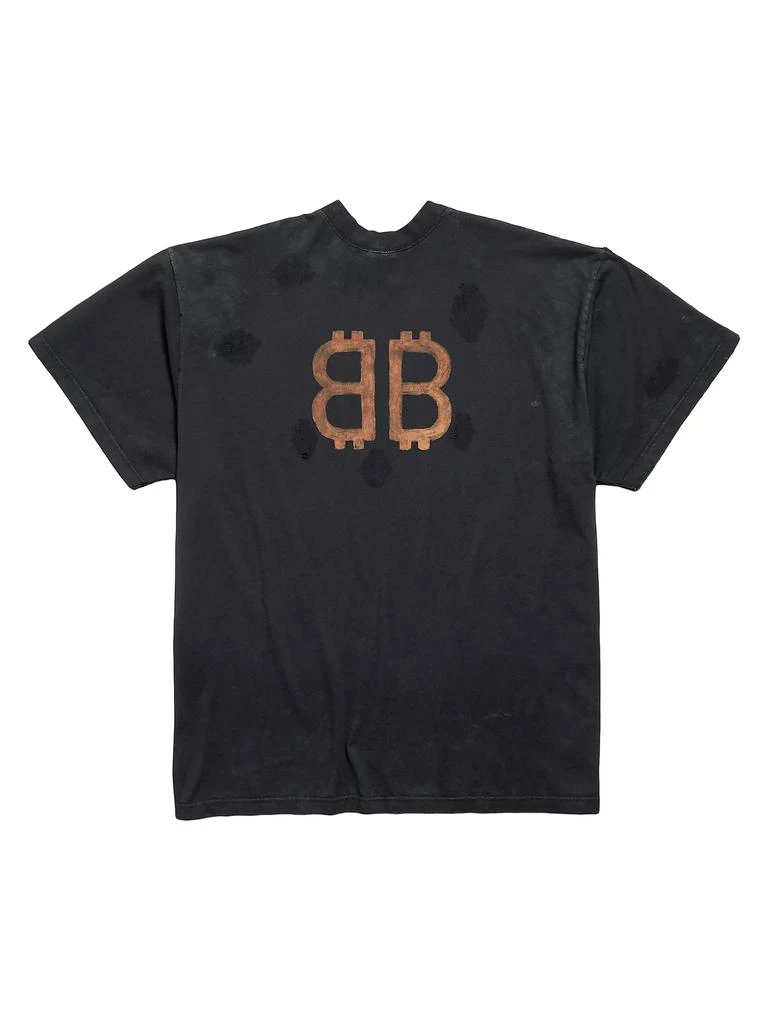 Balenciaga Paris Moon Double Front Oversized T-Shirt 2