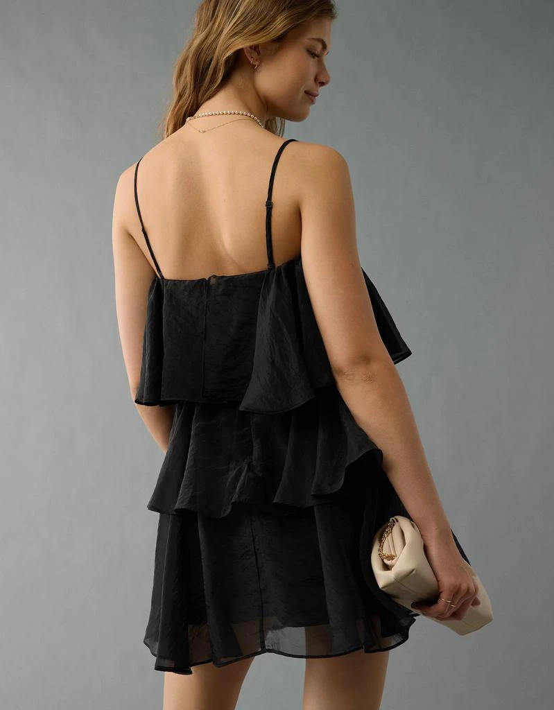 AE AE Strapless Ruffle Tiered Mini Dress 3