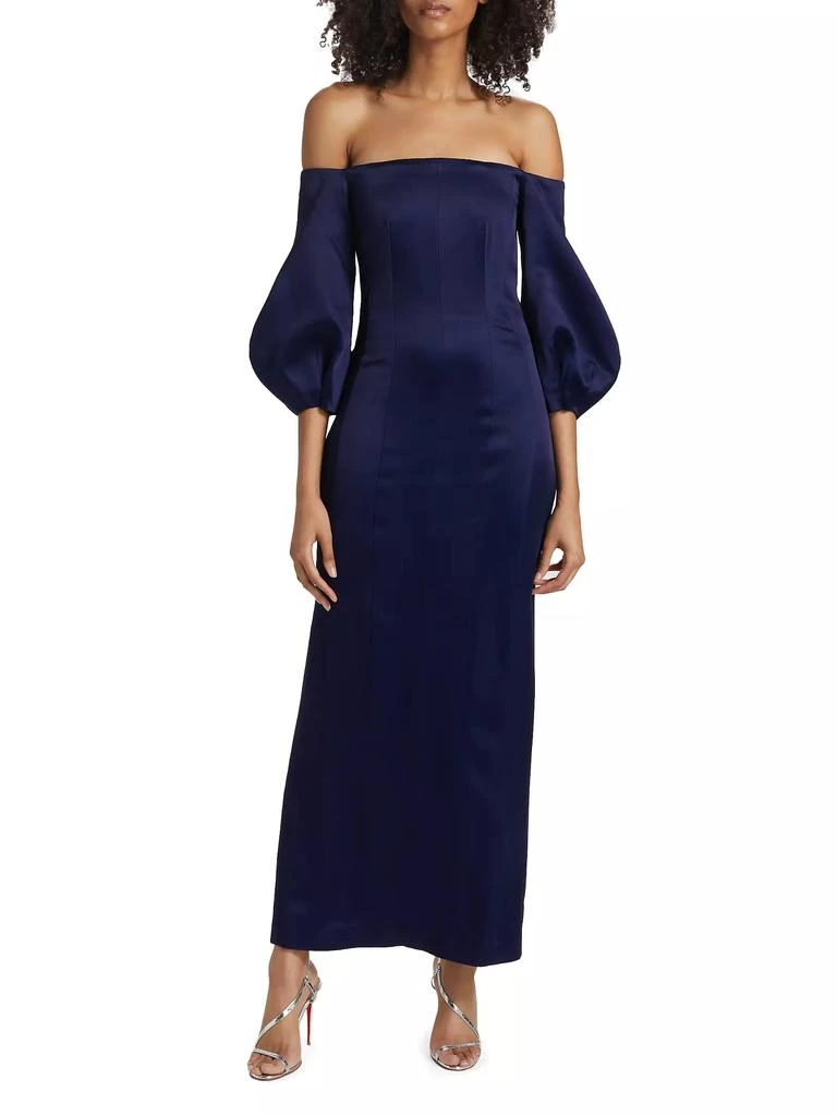Galvan Ponza Satin Gown 3