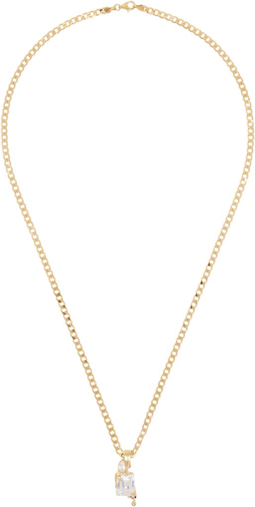 Alan Crocetti Gold Melt Curb Necklace