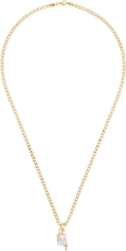 Alan Crocetti Gold Melt Curb Necklace 1