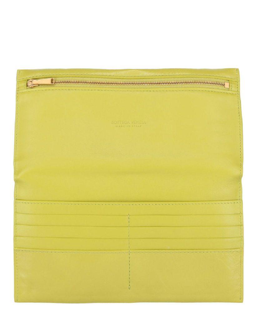 Bottega Veneta Leather Bi-Fold Clutch Bag