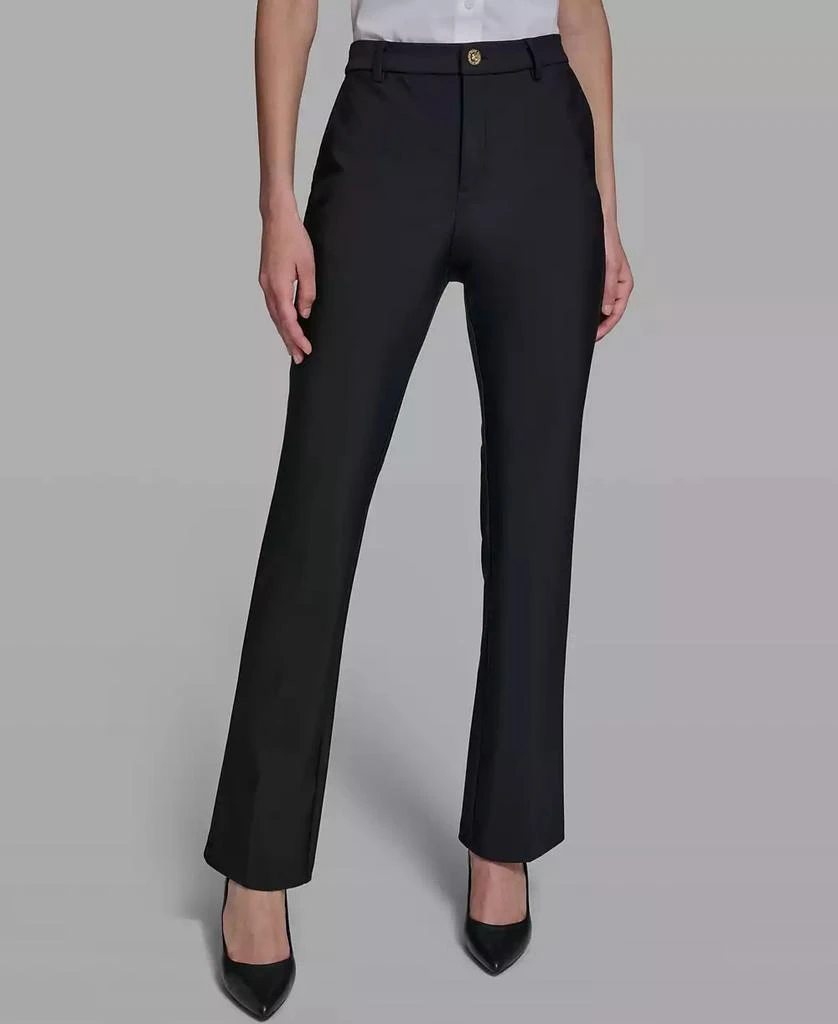 Karl Lagerfeld Paris Women
s Straight Compression Pants