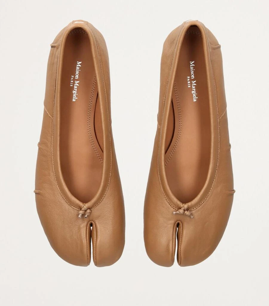 MAISON MARGIELA Leather Tabi Ballet Flats 4