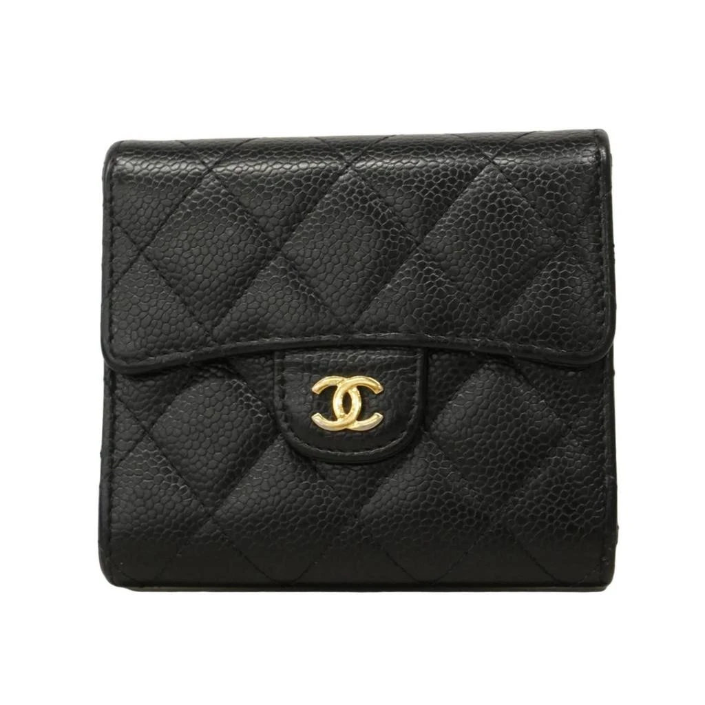 Chanel Grained Calfskin Wallet (Tri-Fold) (Pre-Owned)