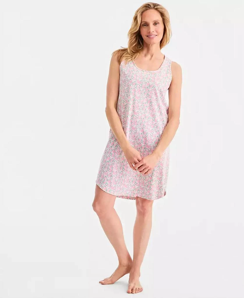 Charter Club Women's Printed Jersey Tank Sleepshirt, Exclusively at Macy's  - Lingerie - BeyondStyle