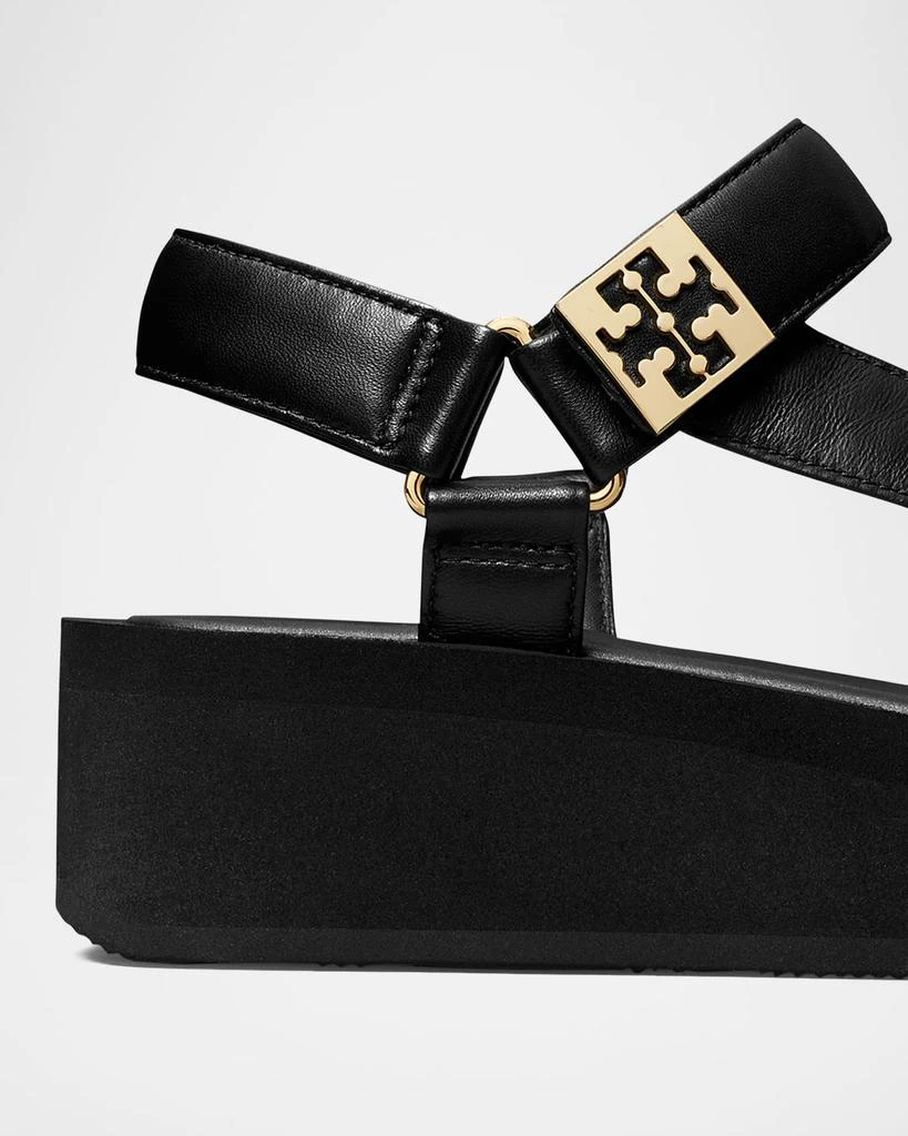 Tory Burch Mellow Leather Grip Platform Sandals 4