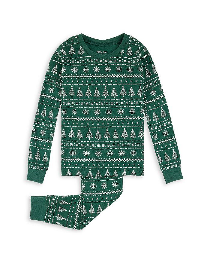 Petit Lem Unisex Fair Isle Print Long Sleeved Pajama Set - Little Kid