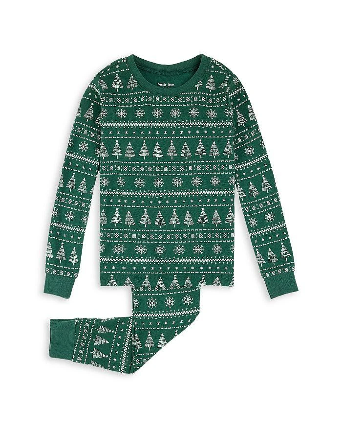 Petit Lem Unisex Fair Isle Print Long Sleeved Pajama Set - Little Kid 1
