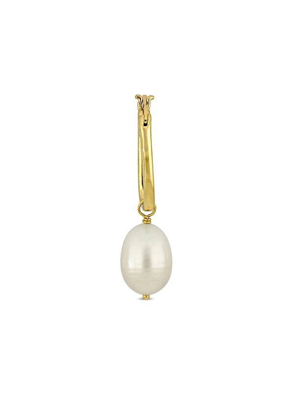 Sonatina 14K Goldplated Sterling Silver & 10MM-10.5MM Cultured Freshwater Pearl Drop Earrings 3