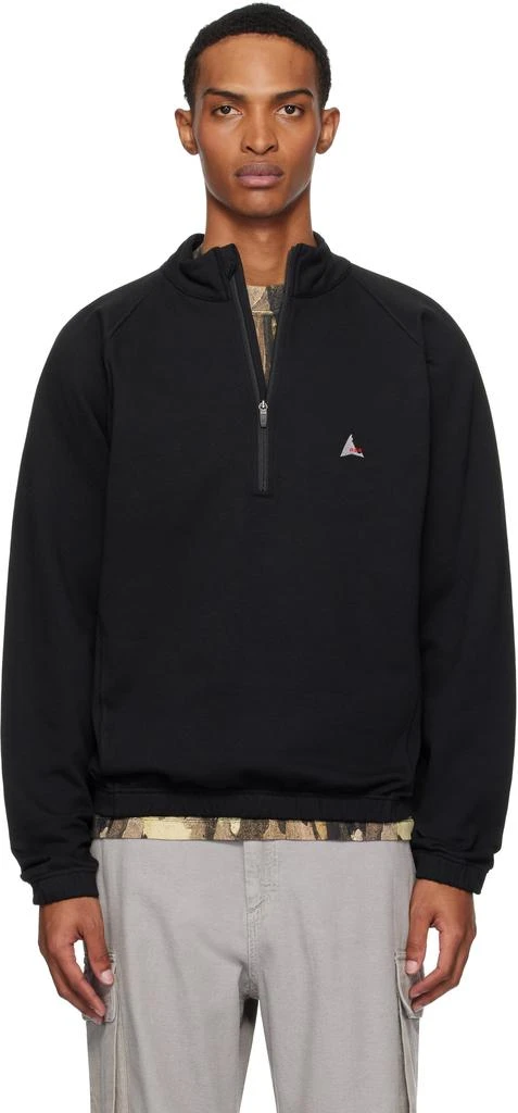 ROA Black Heavy Half Zip Sweatshirt 1