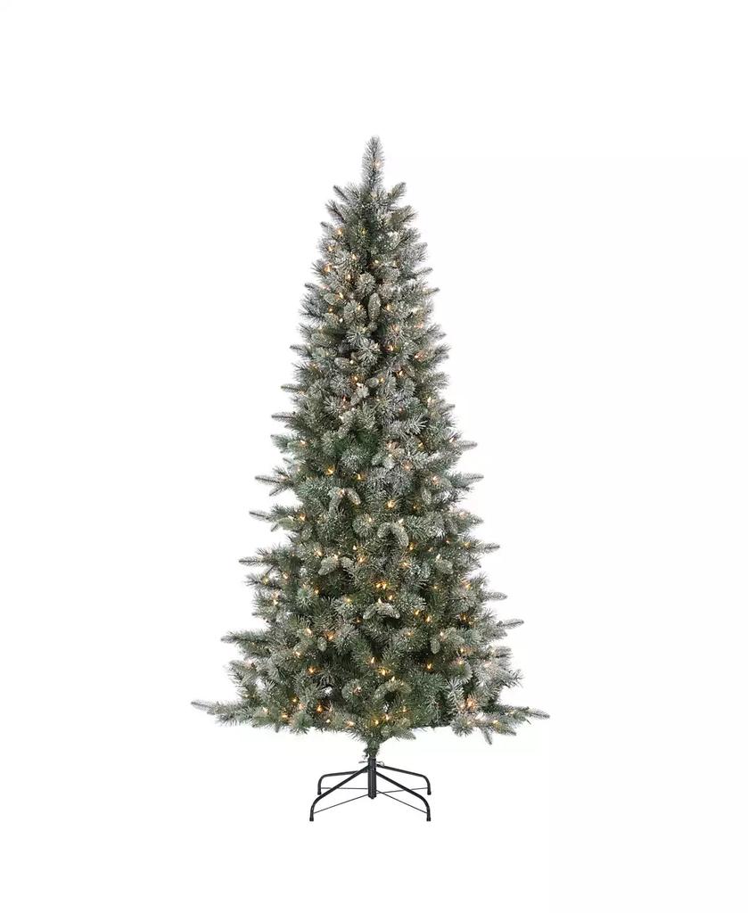 Sterling 7Ft. Lightly Flocked Natural Cut Arctic Pine with Glitter and 400 Clear Lights