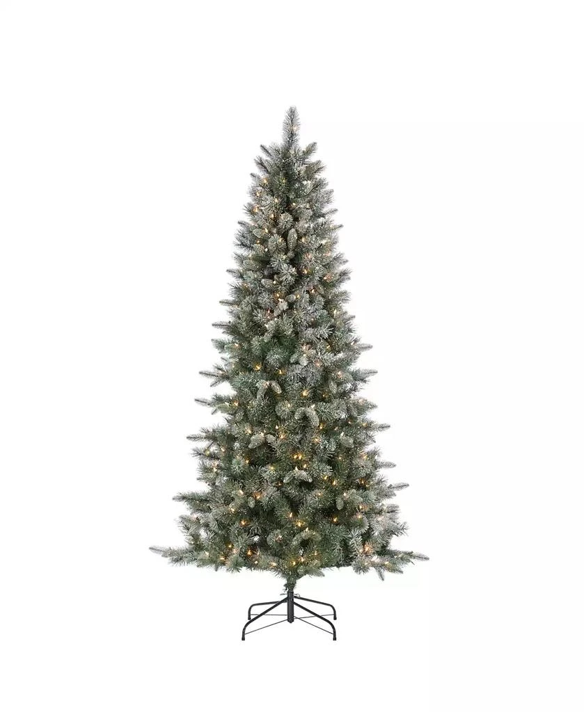 Sterling 7Ft. Lightly Flocked Natural Cut Arctic Pine with Glitter and 400 Clear Lights 1