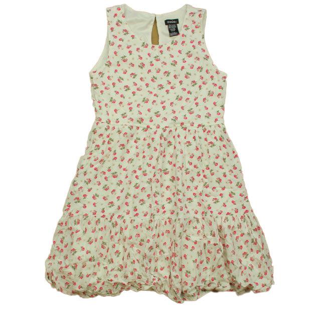 Zunie Girls Ivory Floral Dress