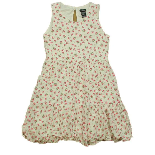 Zunie Girls Ivory Floral Dress 1