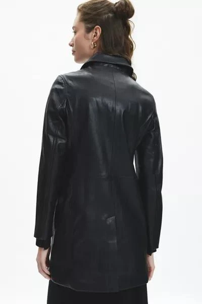 Blank NYC BLANKNYC Turning Point Faux Leather Trench Coat 4