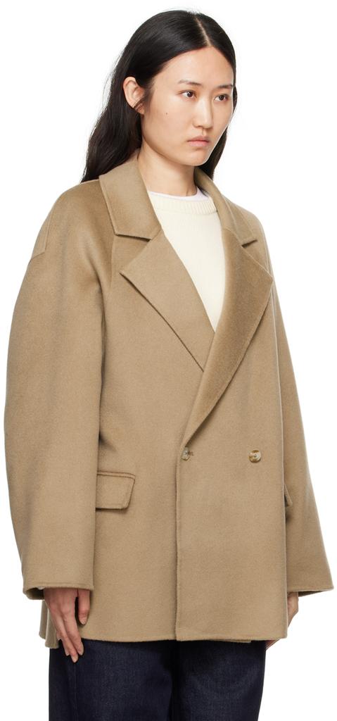 Loulou Studio Taupe Gary Coat - Coats - BeyondStyle