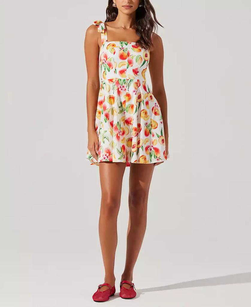 ASTR Women's Tinesha Cotton Shoulder-Tie Dress