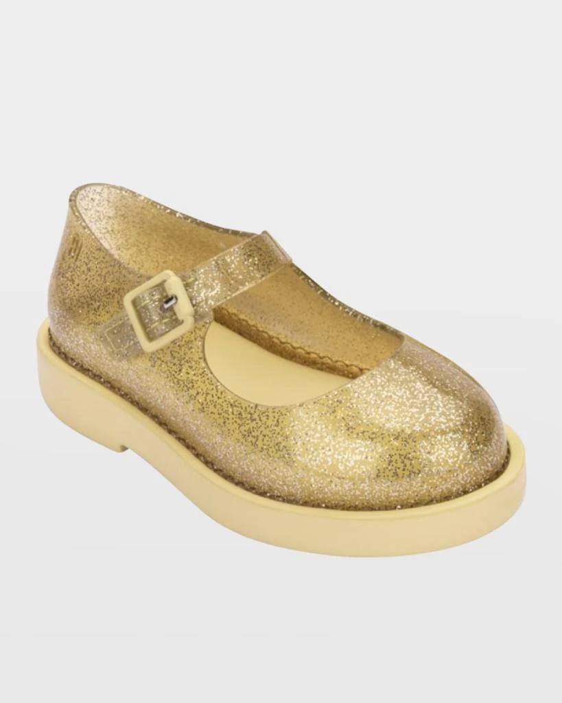 Melissa Girl's Lola Glitter Mary Jane Shoes, Baby 2