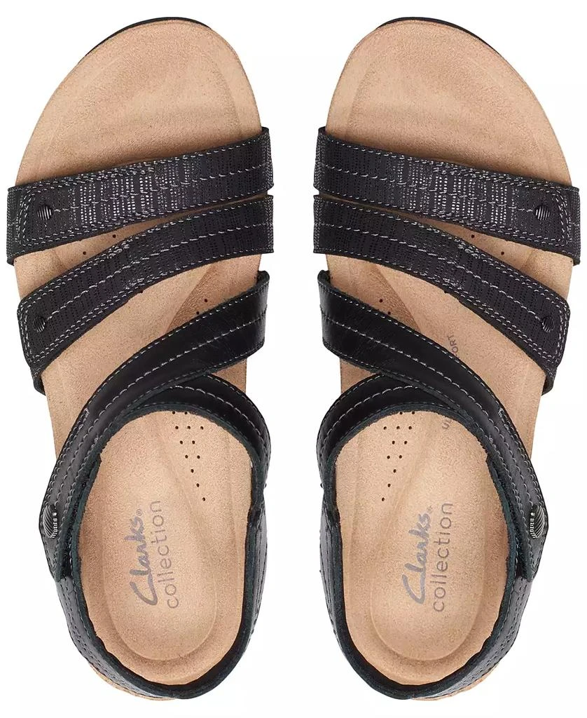 Clarks Women's Calenne Clara Strappy Wedge Sandals 4